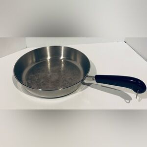 Vintage Revere Ware 10 Inch Skillet Frying Pan USA Clinton IL Stainless Steel